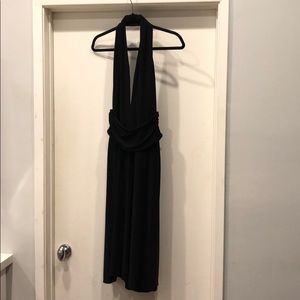 LAUNDRY black backless halter dress size 10.